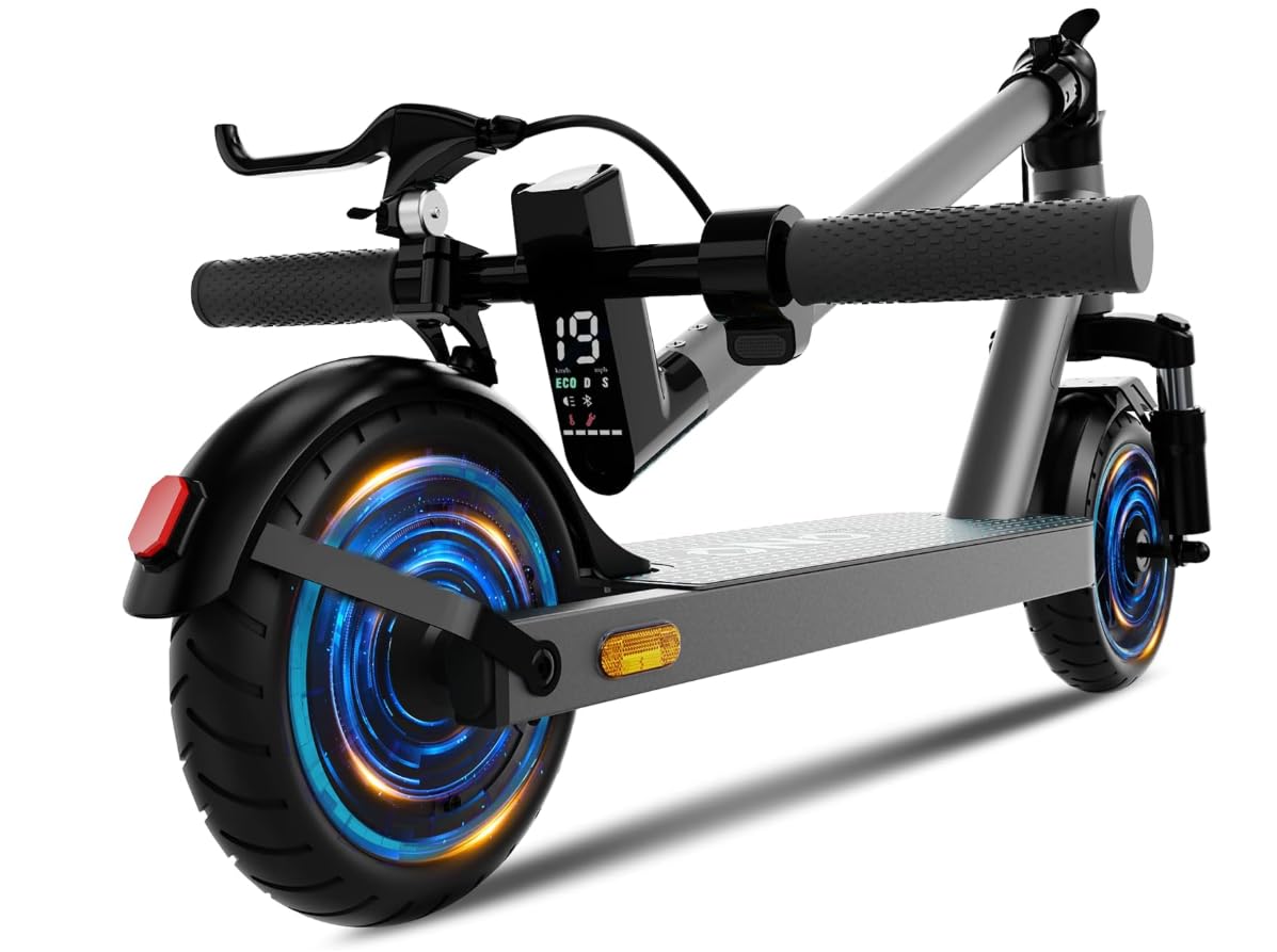 QnQ Trottinette Électrique Pliable | Moteur 350W Pointe | Vitesse Max 25km/h | Pneus Cellulaires Anti-Crevaison 8.5'' | Suspension Double Élastomère | Charge Max 120kg