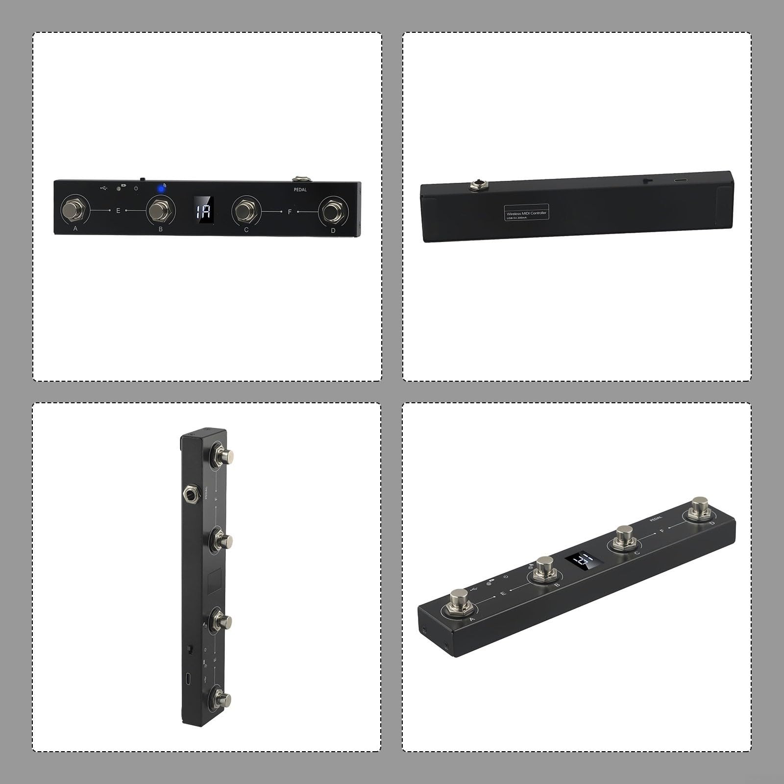 M-VAVE Chocolate BT Controller MIDI Wireless - Pedale A 4 Pulsanti Ricaricabile Per Musicisti E DJ | Controllo Via App - Foto 6