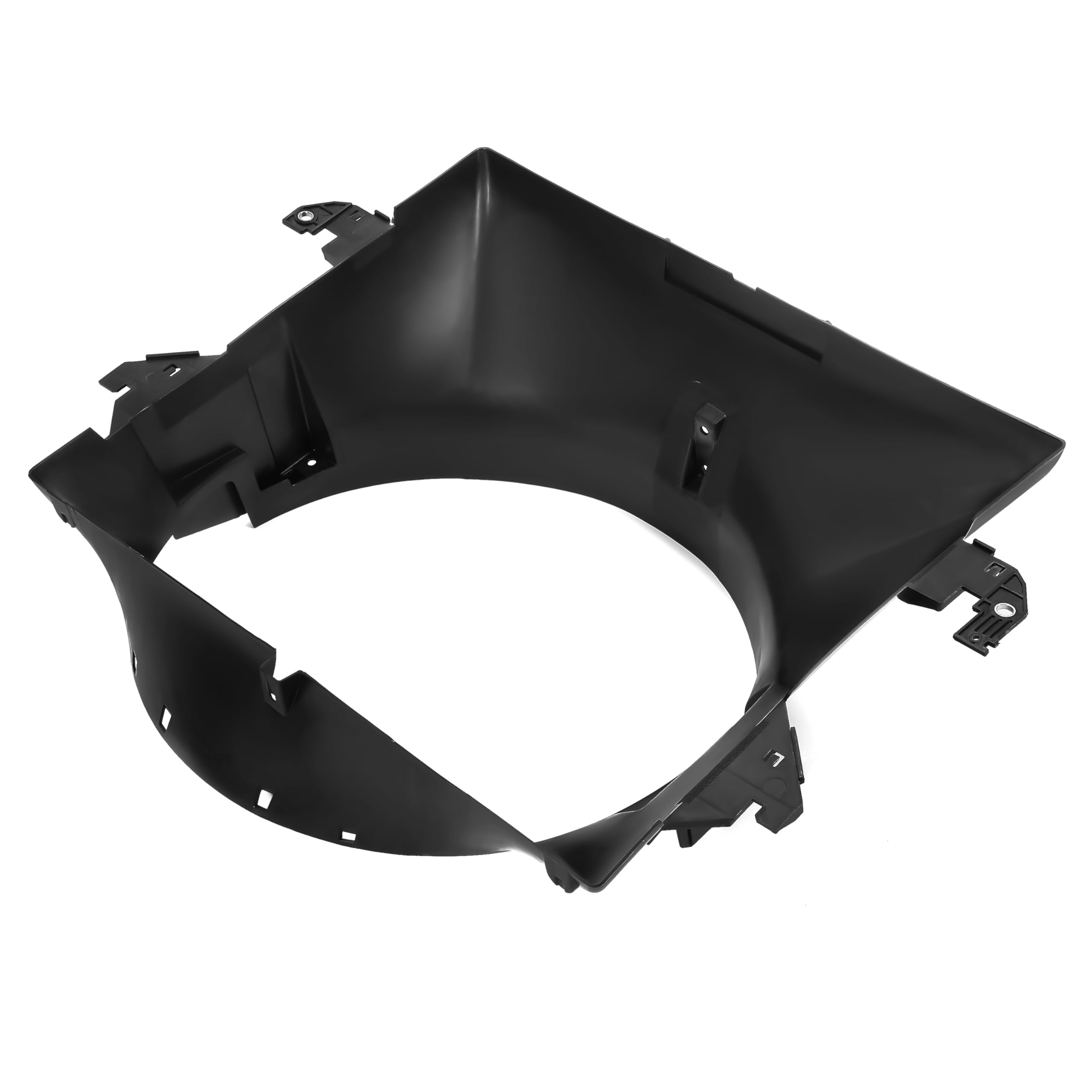 HECASA Radiator Cooling Fan Shroud Compatible with 2009-2016 Dodge Ram 1500 2500 3500 with 5.7L & 6.4L HEMI Replacement for 52126427AB CH3110130 PP Plastic Black