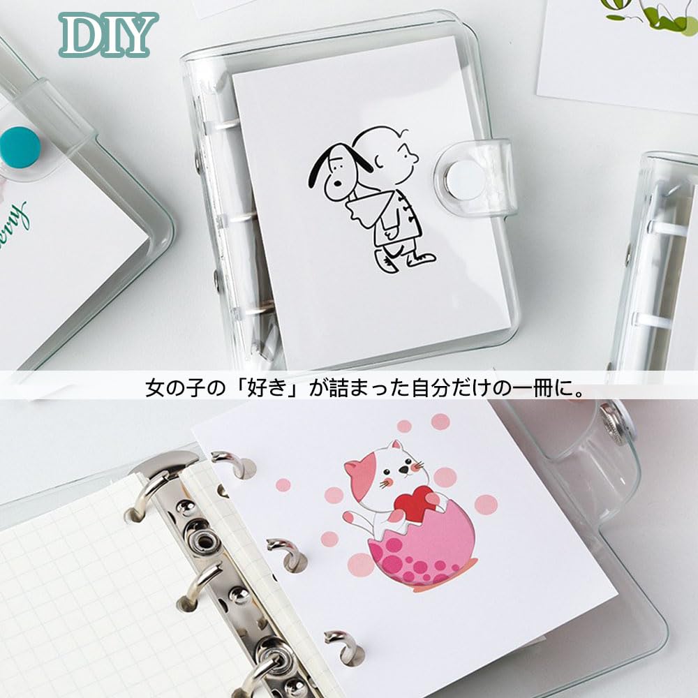 Amazon.co.jp: サムコス 透明 シール バインダー シール帳 システム
