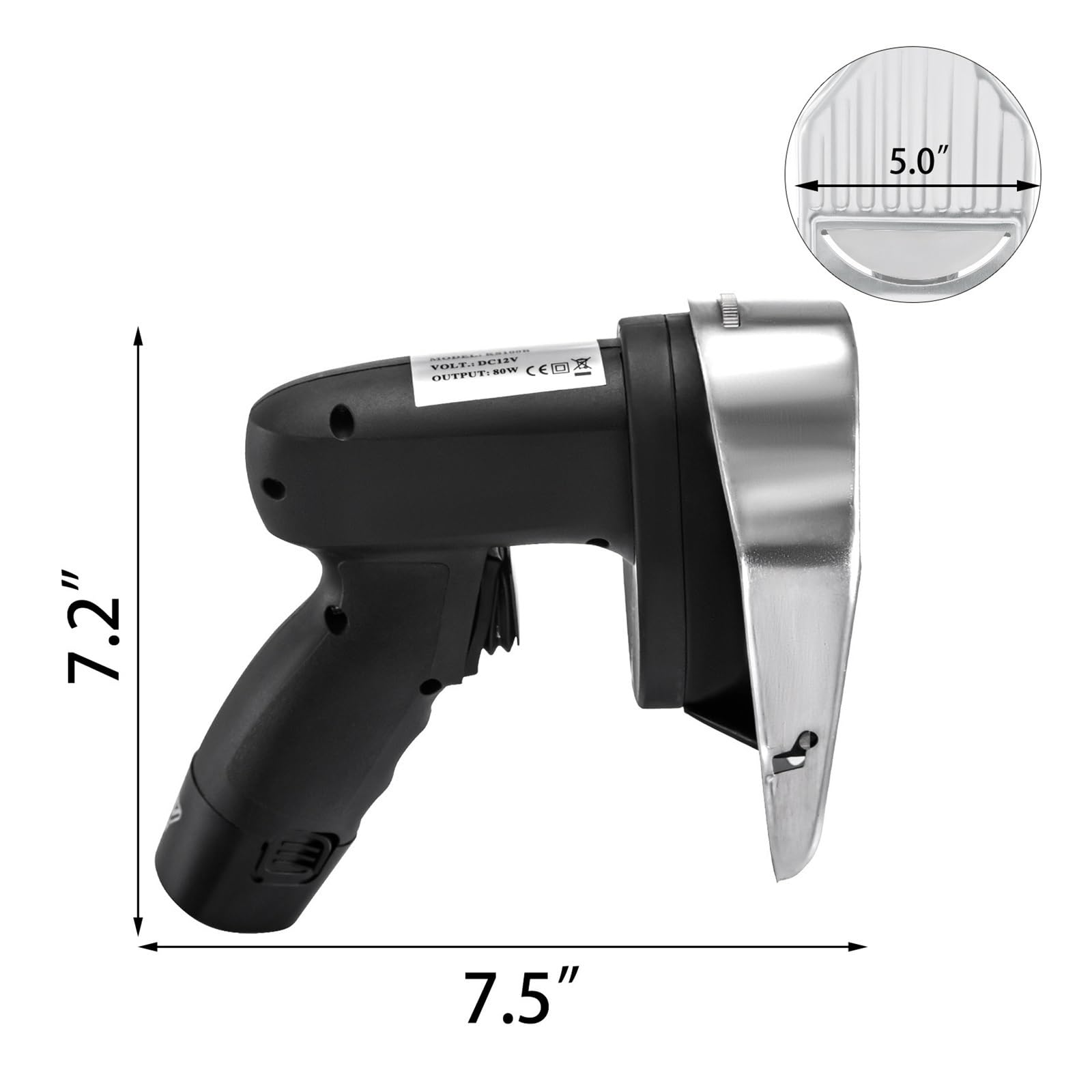 Krajalnica do kebaba 0-8mm Elektryczny bezprzewodowy nóż do kebaba 2 ostrza Krajalnica do shawarmy Komercyjna maszyna do krojenia mięsa pieczonego gyros(Electric Slicer)