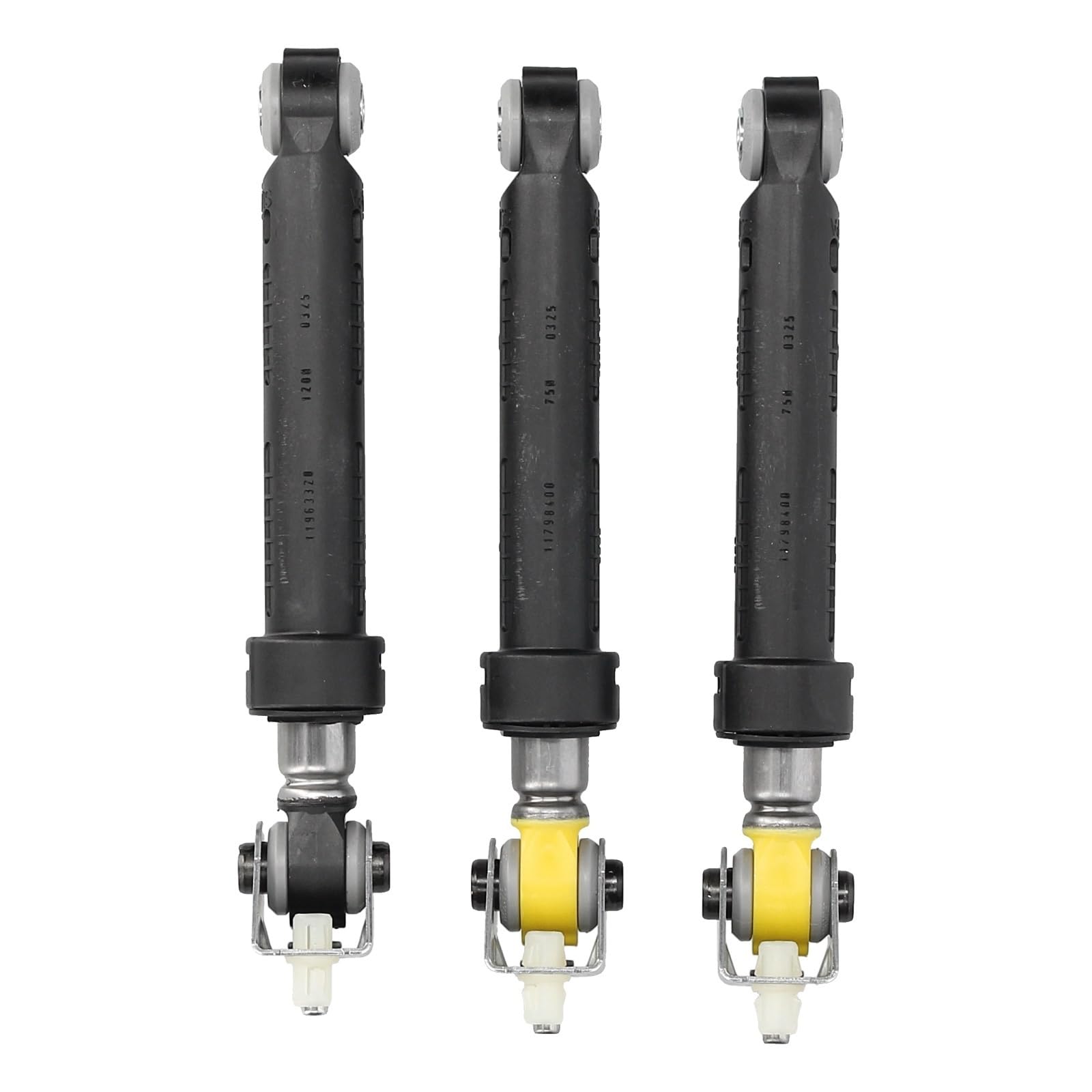 LUTH Premium Profi Parts Stoßdämpfer Set 120N (3 Stück) kompatibel mit Miele 09850882 09850881 09850880 09812250 SUSPA 11963320 Waschmaschine Bottichdämpfer Trommeldämpfer Reibungsdämpfer
