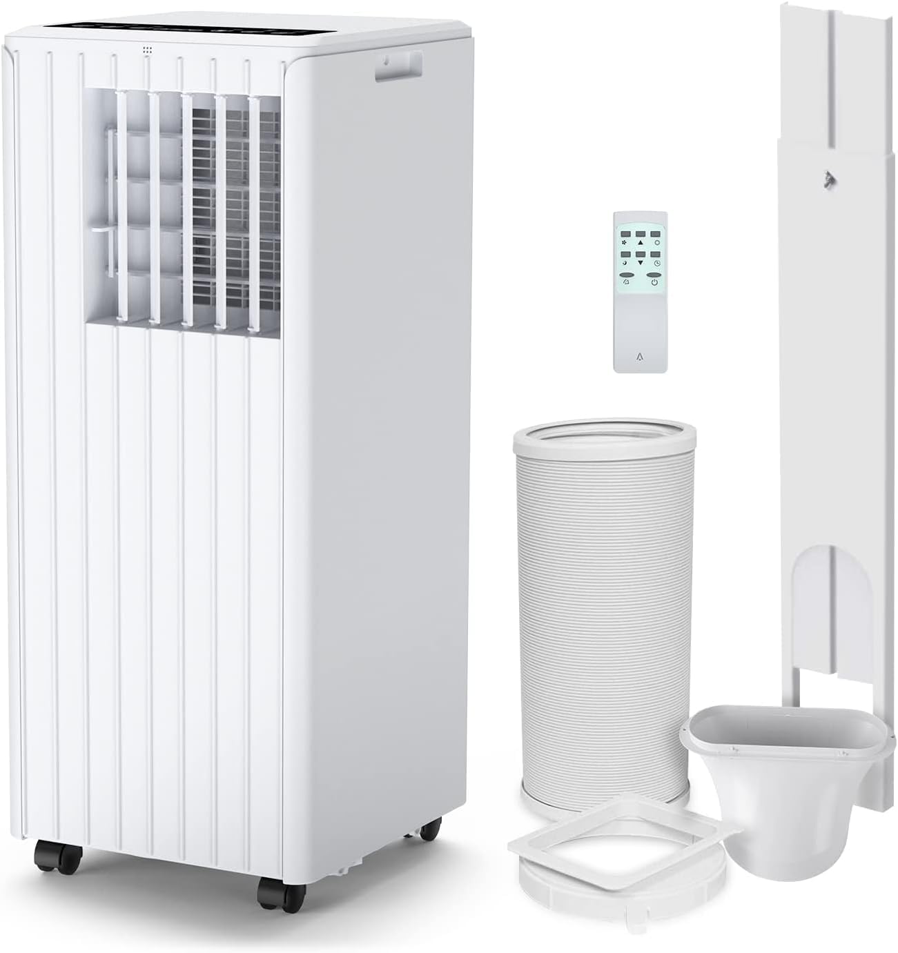 Aire acondicionado portátil 9000BTU - 2.6KW/9000 frigorías - Bajo consumo energético - Pantalla LED, 4 modos, 2 velocidades de ventilador(con mando a distancia) - 25-28 m² - temporizador de 24 horas