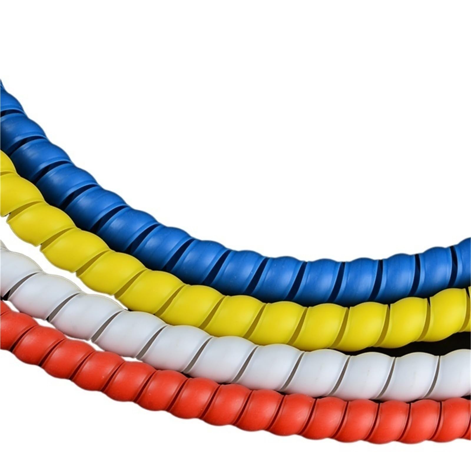 manga de cable espiral, Tubo de máquina alta resistencia 2 metros, manga en espiral, tubo envoltura bobinado for protección línea aceite hidráulico, antidesorden(Yellow,ID 60mm)