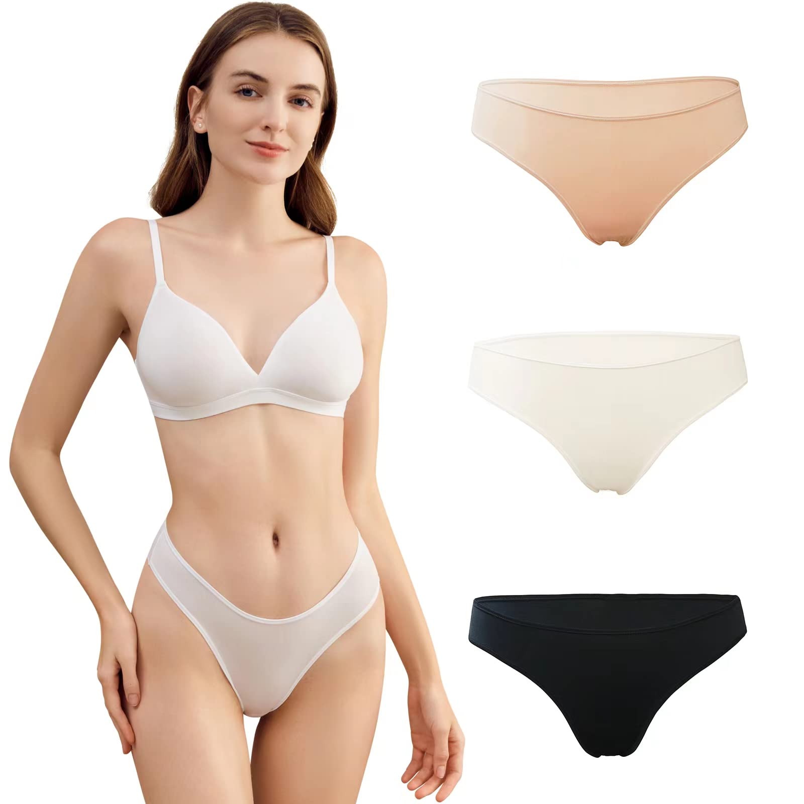 Photo 1 of Flora Espace Cheeky Underwear for Women,Fits Everybody Incredibly Stretchy Womens Underwear Soft Buttery Fabric Comfy Panties Pack of 3…
XLARGE