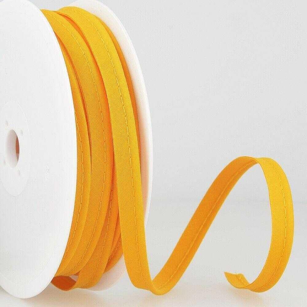 5mm Flanged Piping Cord Polyester Cotton 45 Colours Buy 1 2 Or 4 Metres 801D, 052 Amber Gold, 2 Metres