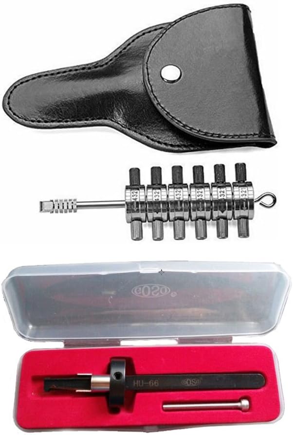 Coolinga Premium Ford Tibbe and GOSO HU66 VW Inner Groove Lock Pick Locksmith Tools
