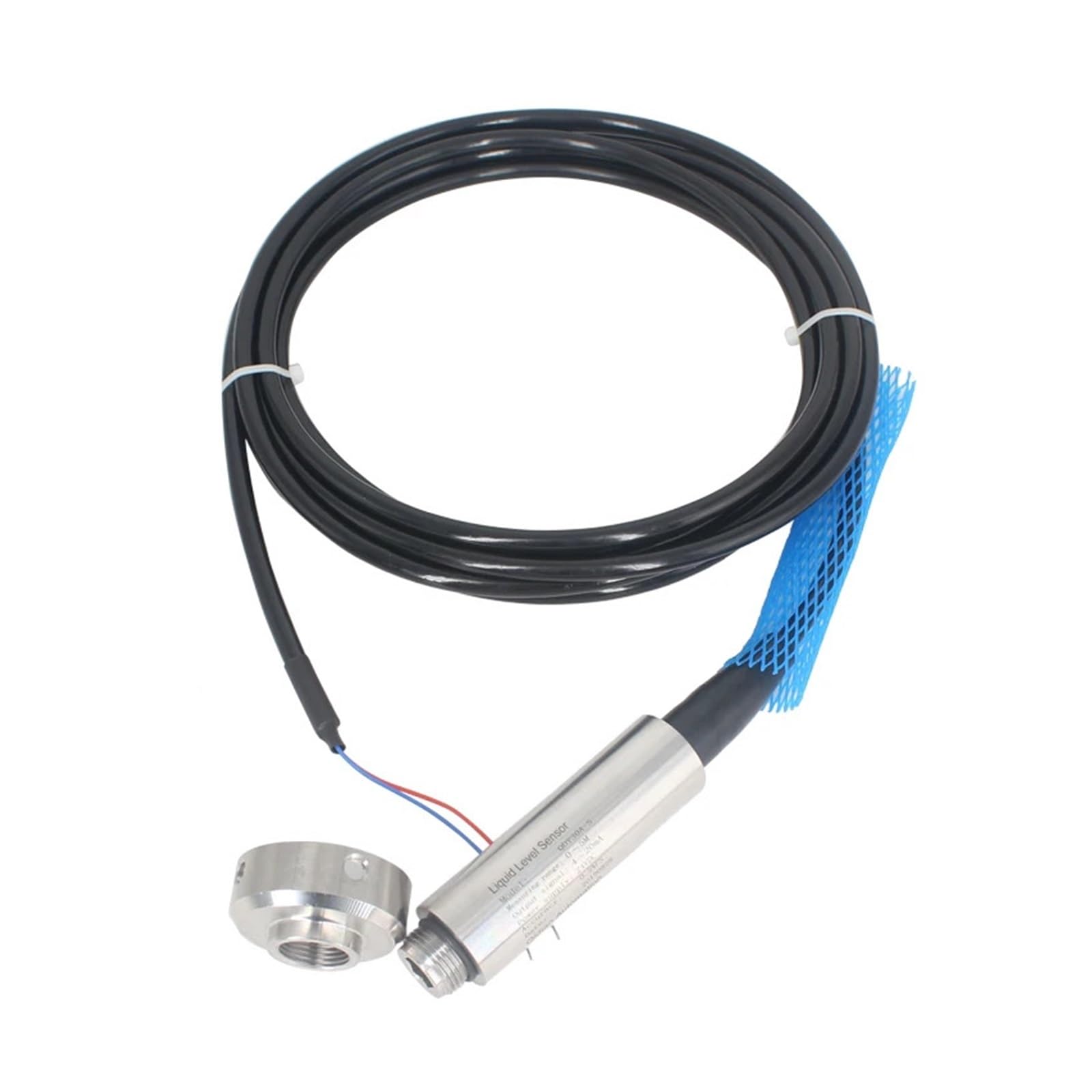 PXQCHAVLN Anti-clogged Water Level Sensor 5V Supply 3.3V Output Submersible Transmitter IP68 Sewage Treatment(4m Range 5m Cable,4-20mA)