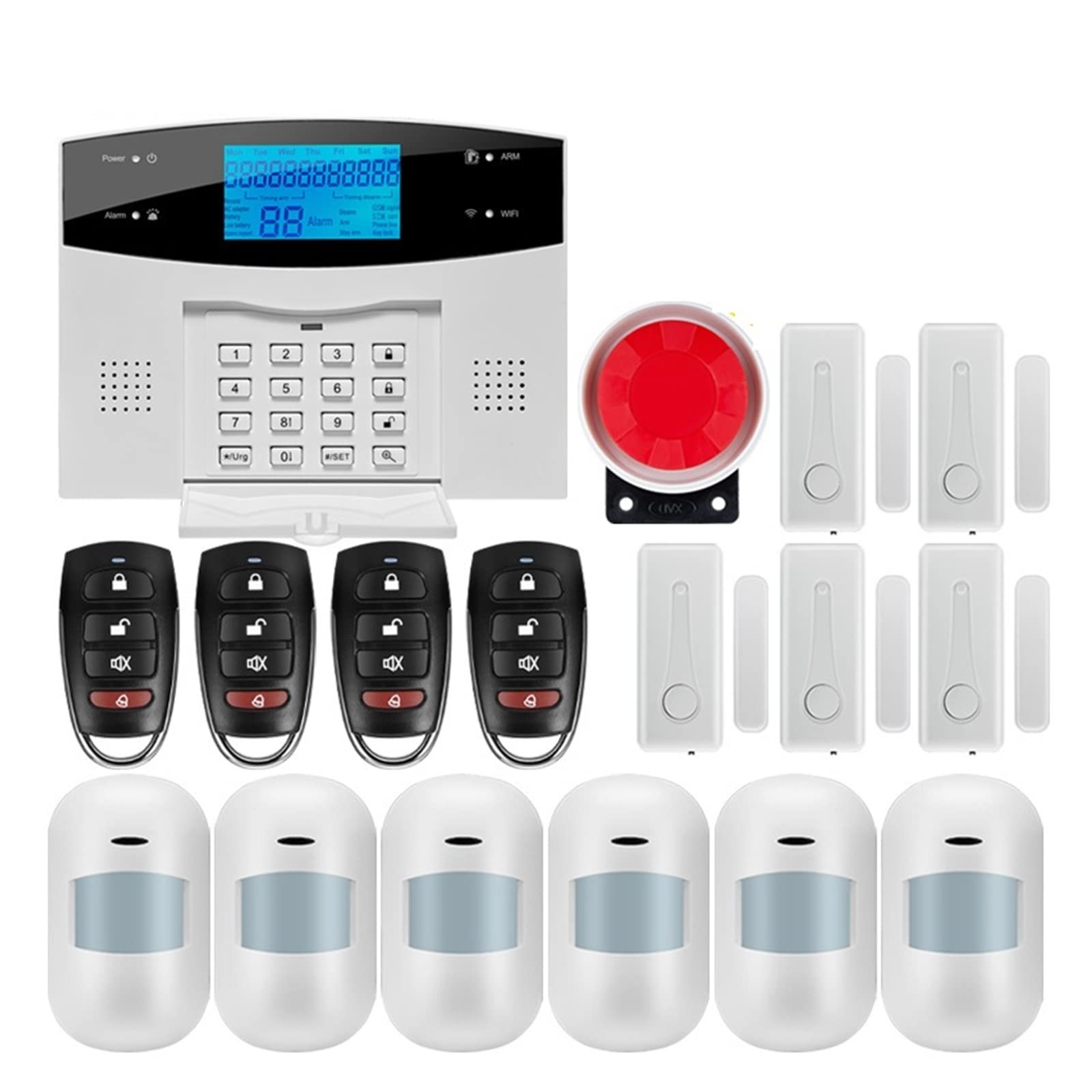 Buy PORAYS Alarm System House Wireless Wireless Tuya APP SIM GSM Home