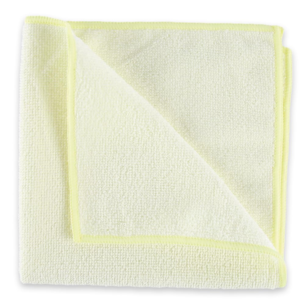 100 Stück Hygoclean Mikrofasertücher Micro Master Light | Polyester/Polyamid, gelb, L: 40cm, B: 40cm, Karton, Reinigungstücher, Mikrofasertücher, Putztücher