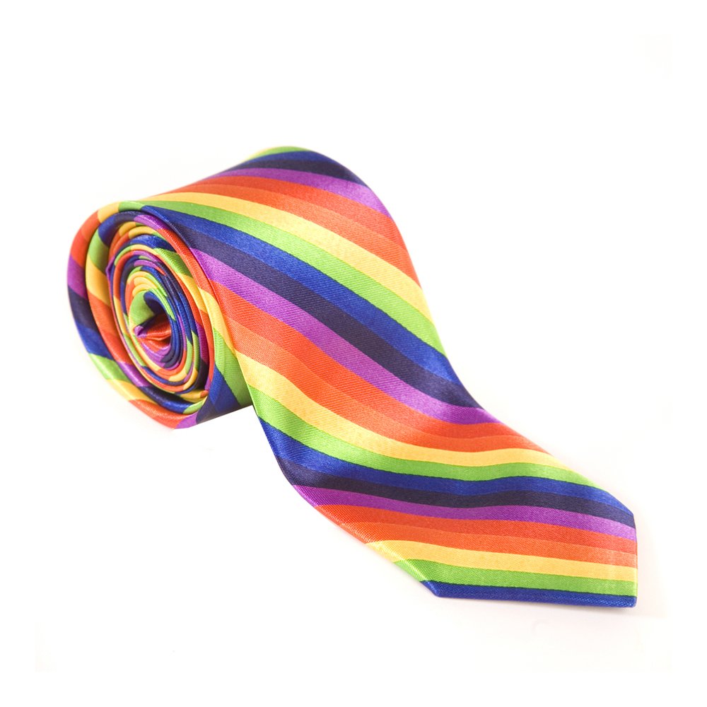 Retro Rainbow Skinny Tie - Gay Pride