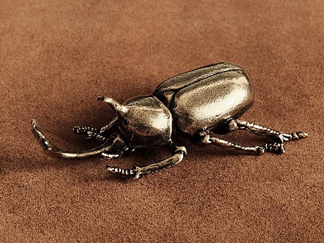 Amazon | 真鍮 オーナメント（カブトムシ） 兜虫 甲虫 昆虫 羽 置物 