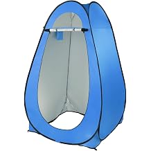 Pop Up Changing Tent, 3.9 x 3.9 x 6.2ft, Camping Shower Tent for Portable Toilet Stall or Dressing Room with Carry Bag for Camping, Beach, or Tailgate, Polyester