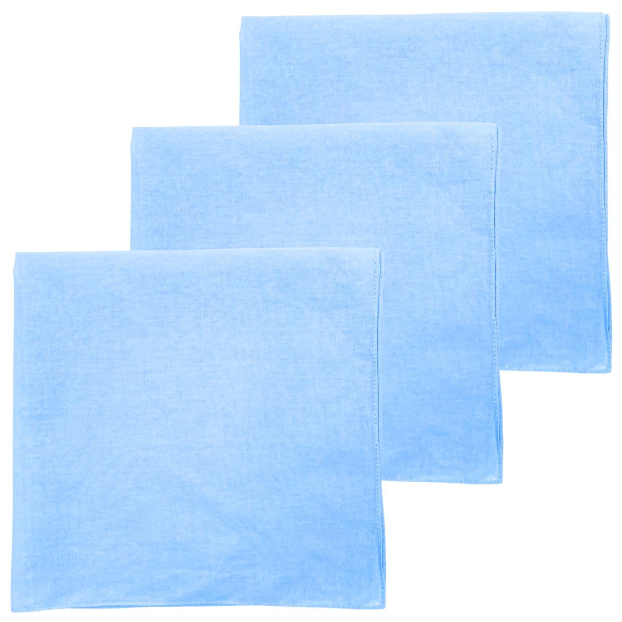 MDSTYLE 100% Cotton Solid Color Bandana for Men &amp; Women 22" x 22" Handkerchief Headband Scarf