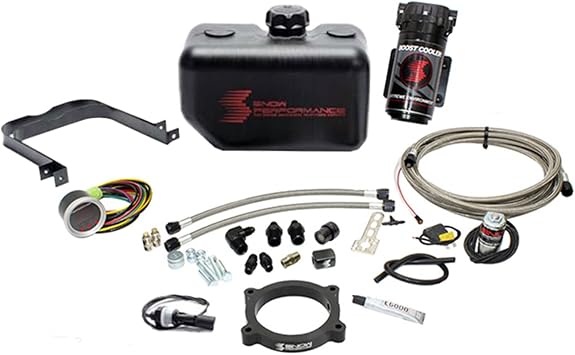 Snow Performance SNO-2161-BRD Injection Kit SS Braided Line & 4AN 16-17 Camaro Stage 2 Boost Cooler F/I Water-Methanol, 1 Pack
