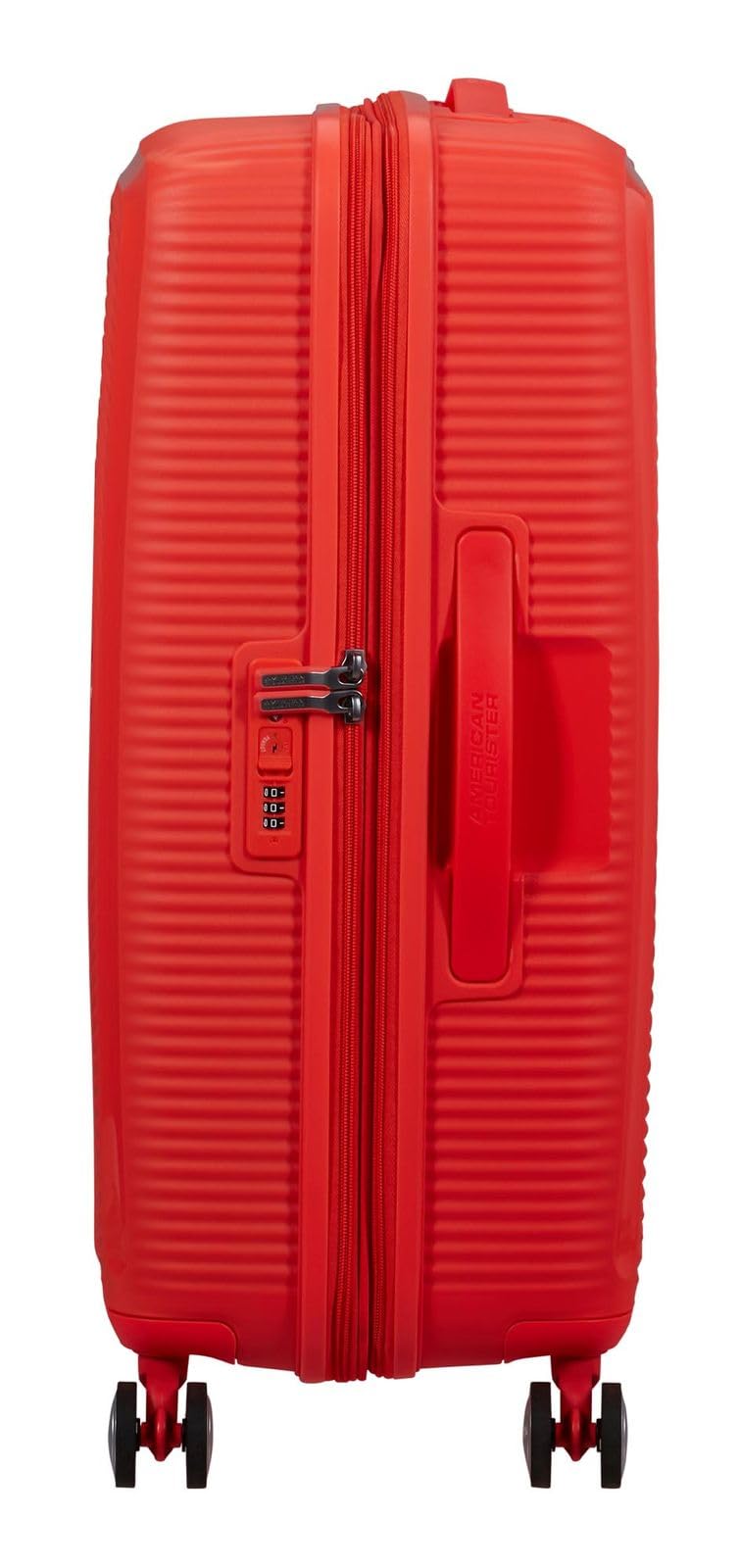 American Tourister Soundbox Spinner 67/24 TSA EXP Trolley Neon Orange Naranja neón