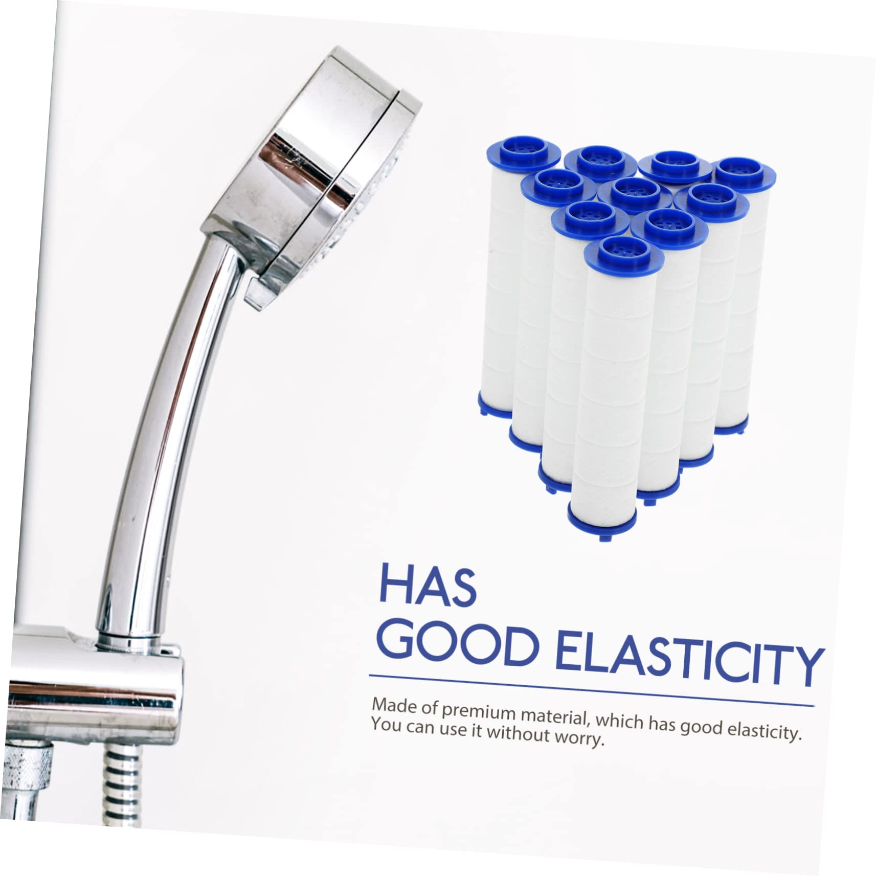 6 Stück Duschkopf Filter PP Baumwolle - Wasserfilter Für Sauberes Duschwasser