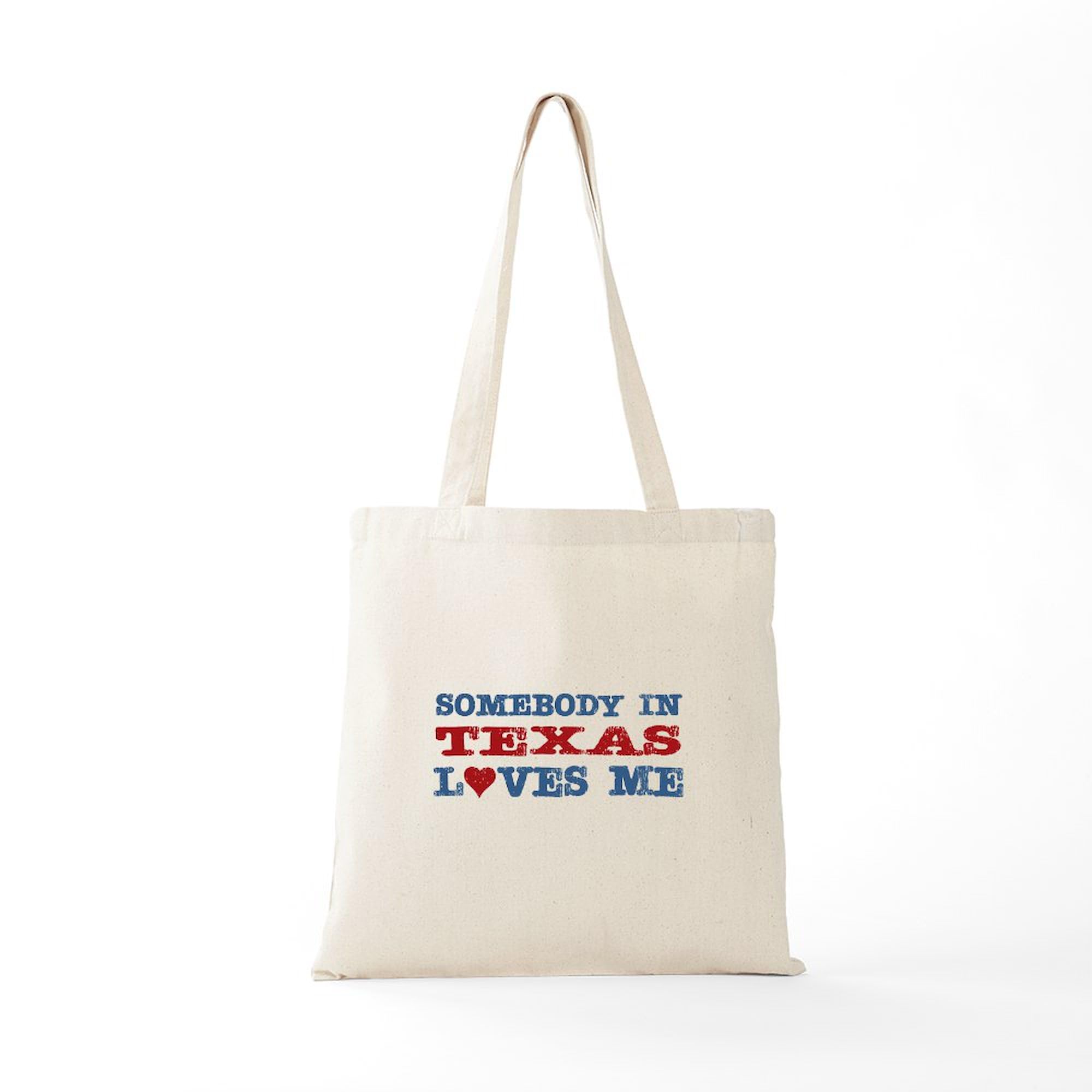 CafePress Texas Tote Bag – Natural Canvas Reusable Shopping Bag, Two Sizes Available