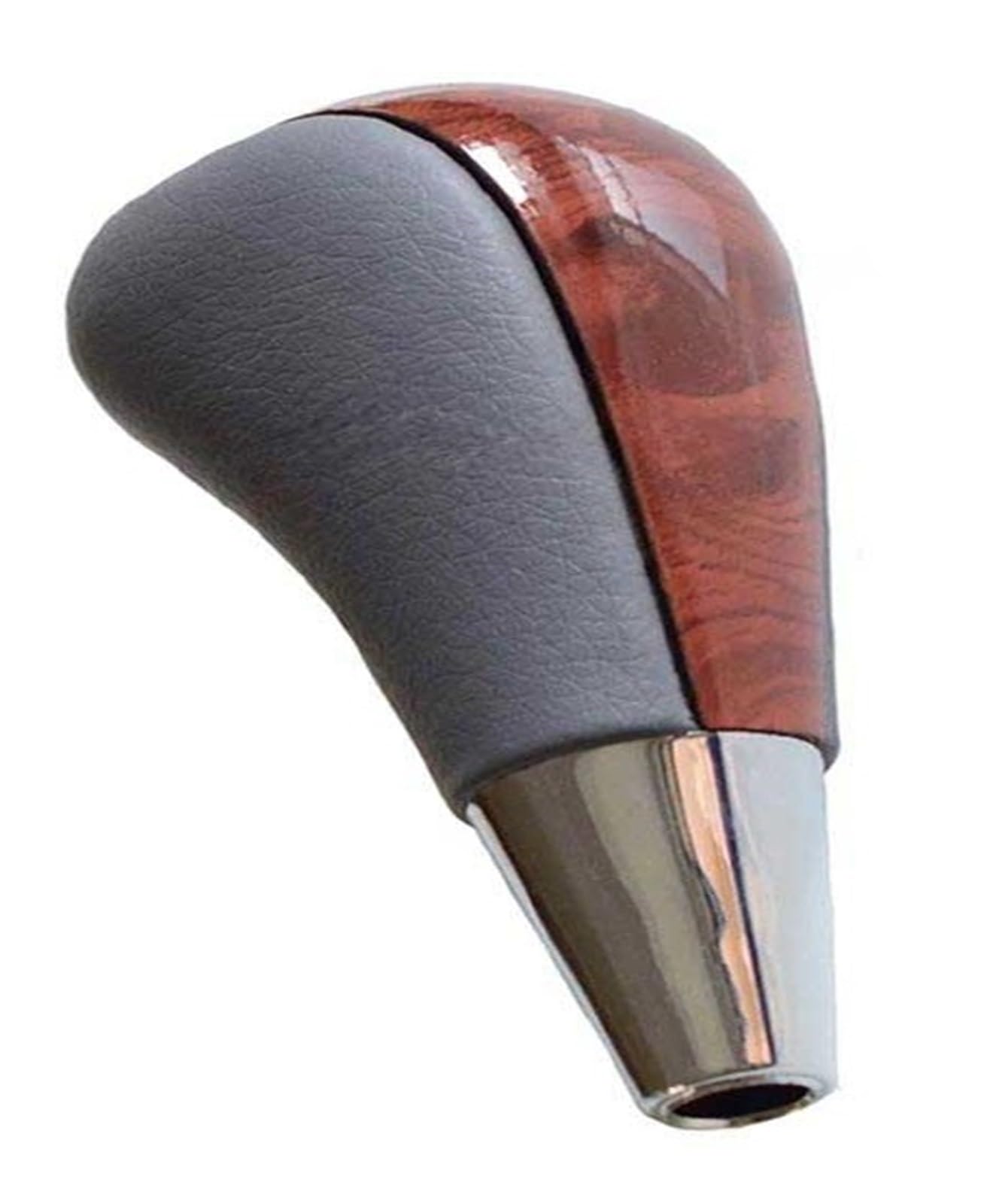 Fsozdbbpl Wood Gray Leather Automotive Parts Car Shift Lever Knob Gear Shift Knob Lever Shifter For Prado For Lexus For Hilux For Camry For Crown For Rav4 For Fortune(Wood Gray Leather)