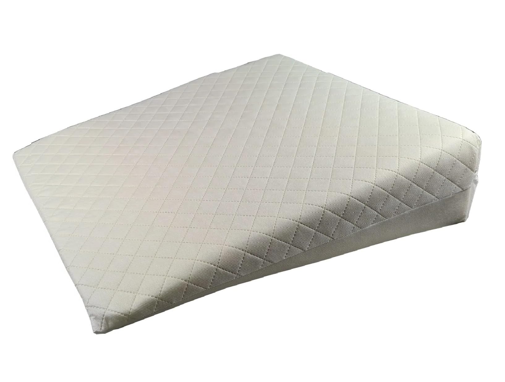 Comfywise White Extra Large Triangle Wedge,Incline Support Pillow Reduce Back,Shoulder, Neck,Leg,Sciatica Pain, Snoring, Acid Reflux & Respiratory Problems,Removable Washable Zip Cover