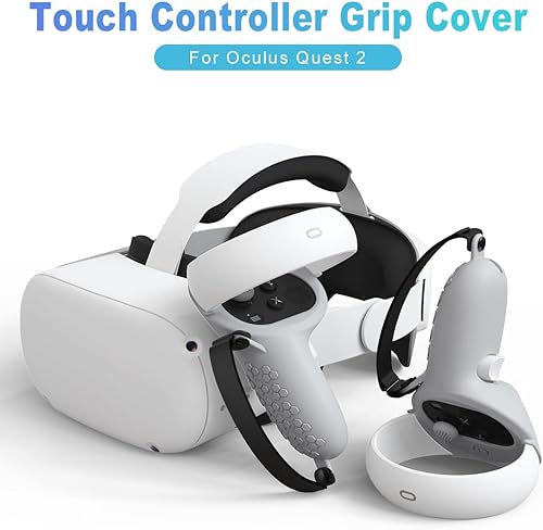 Miniatura 6 de AMZDM Controller Grip for Oculus Meta Quest 2 Accessories Grips Cover for VR Touch Controllers Covers Protector with Non-Slip Joystick Covers 1Pair