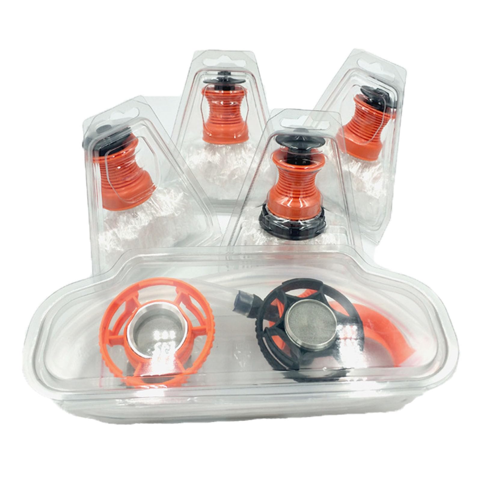 6Pcs Storage Bag Supporting-Valve And Adapter, Plastic Balloon Replacement Set, Wear-Rsistant Balloon Replacement Bags Filling Chamber-Tube, Balloon Evaporators Air Tube Fitting Kit for Volcan0