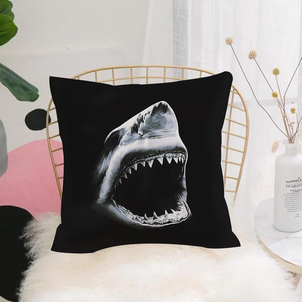 HYOSXW Cushion Cover,Throw Pillow Case Home Decorative for Living Room Bedroom Sofa Chair 16X16 Inch,Defocus abstract background of the sharks,Pillowcase 40X40cm