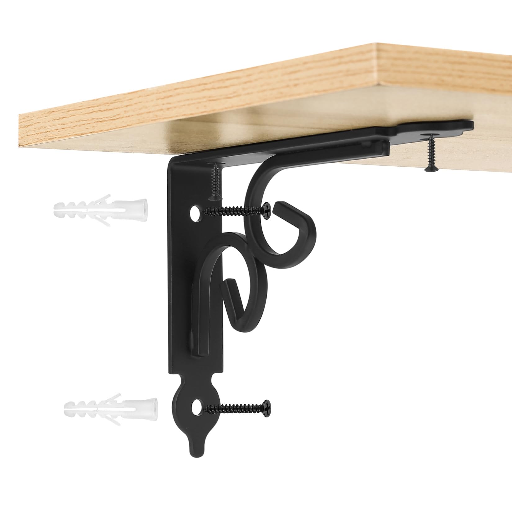 STARVAST 4 Pcs Heavy Duty Shelf Brackets, 150 X 95mm Floating Shelves Tripod Triangle Shelf