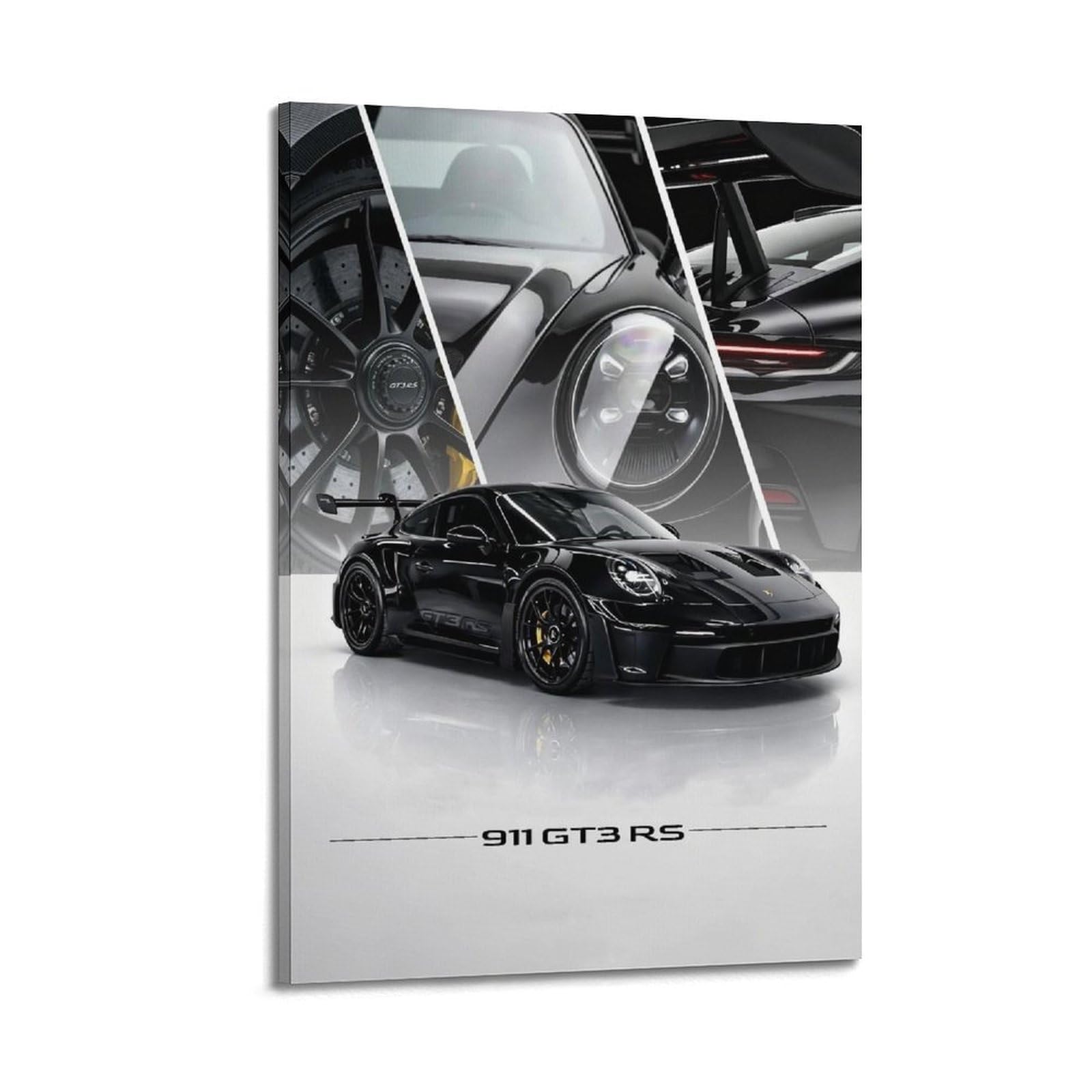 XKUGA German Supercar Poster 911 GT3 RS Performance Racing Modern Decorative Canvas Prints - Ideal Wall Art for Family, Man Cave, Game Room, Boys & Girls Bedroom 20x30inch(50x75cm)