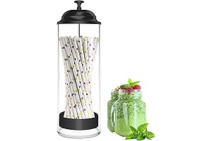 Space-Saving Straw Holder for Standard Straws