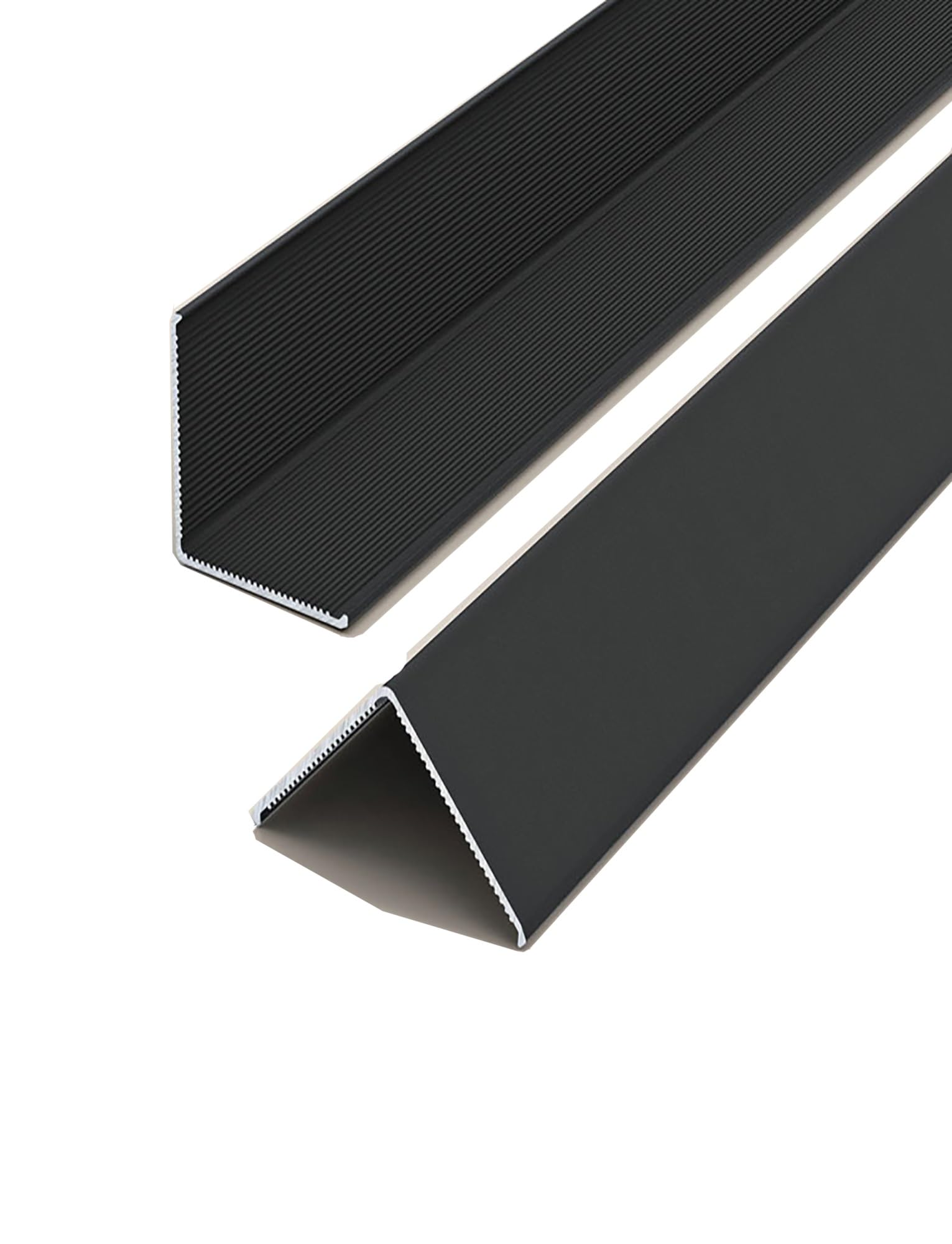 Protezione angolare da parete in lega di alluminio - 39,4''L x 0,39''W - Protezione for bordi di mobili e scale, 1 pz(Black,1x270cm)