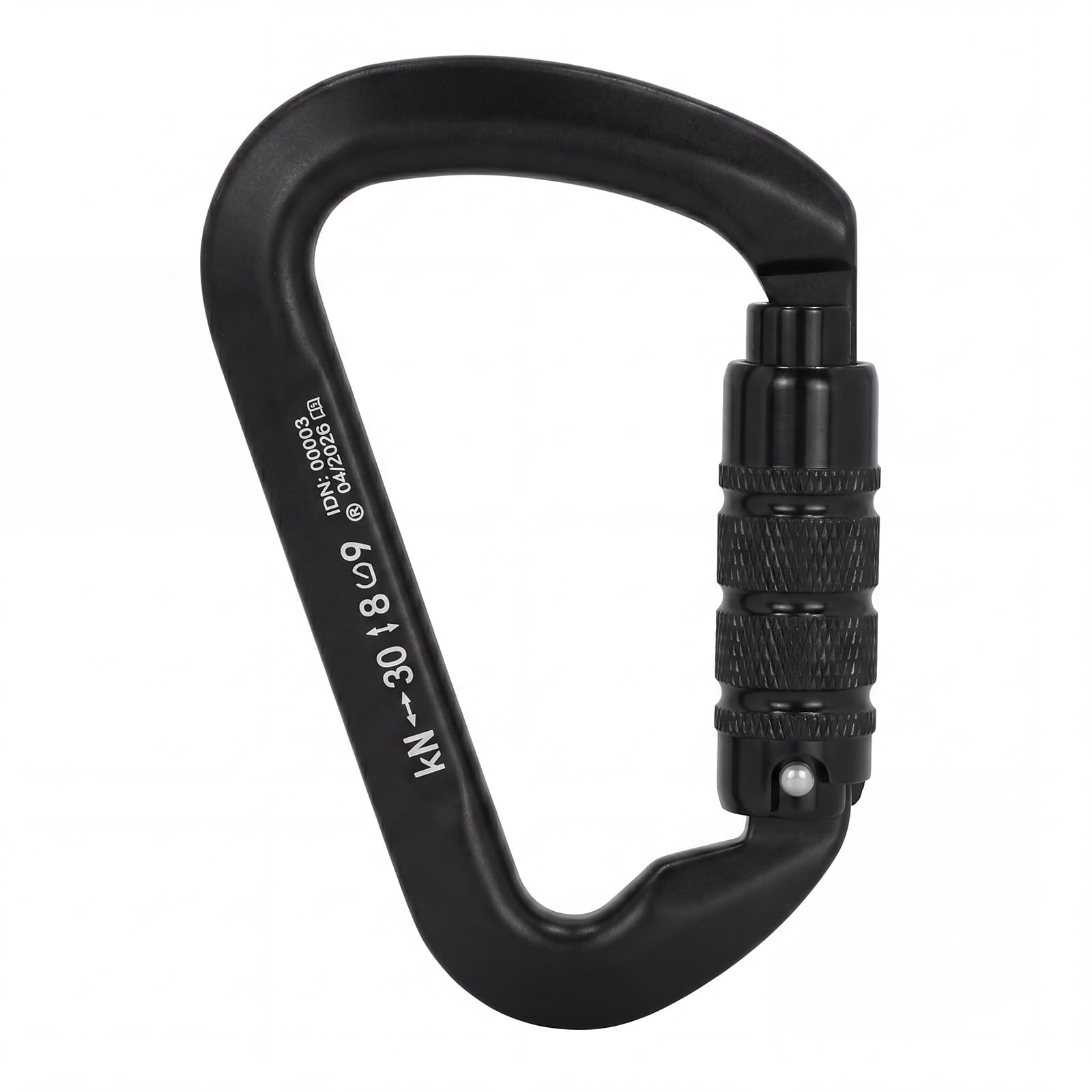 NewDoar Mousqueton d'escalade 30KN certifié CE professionnel robuste avec verrouillage automatique pour l'escalade, le rappel, le sauvetage, l'alpinisme, le rappel