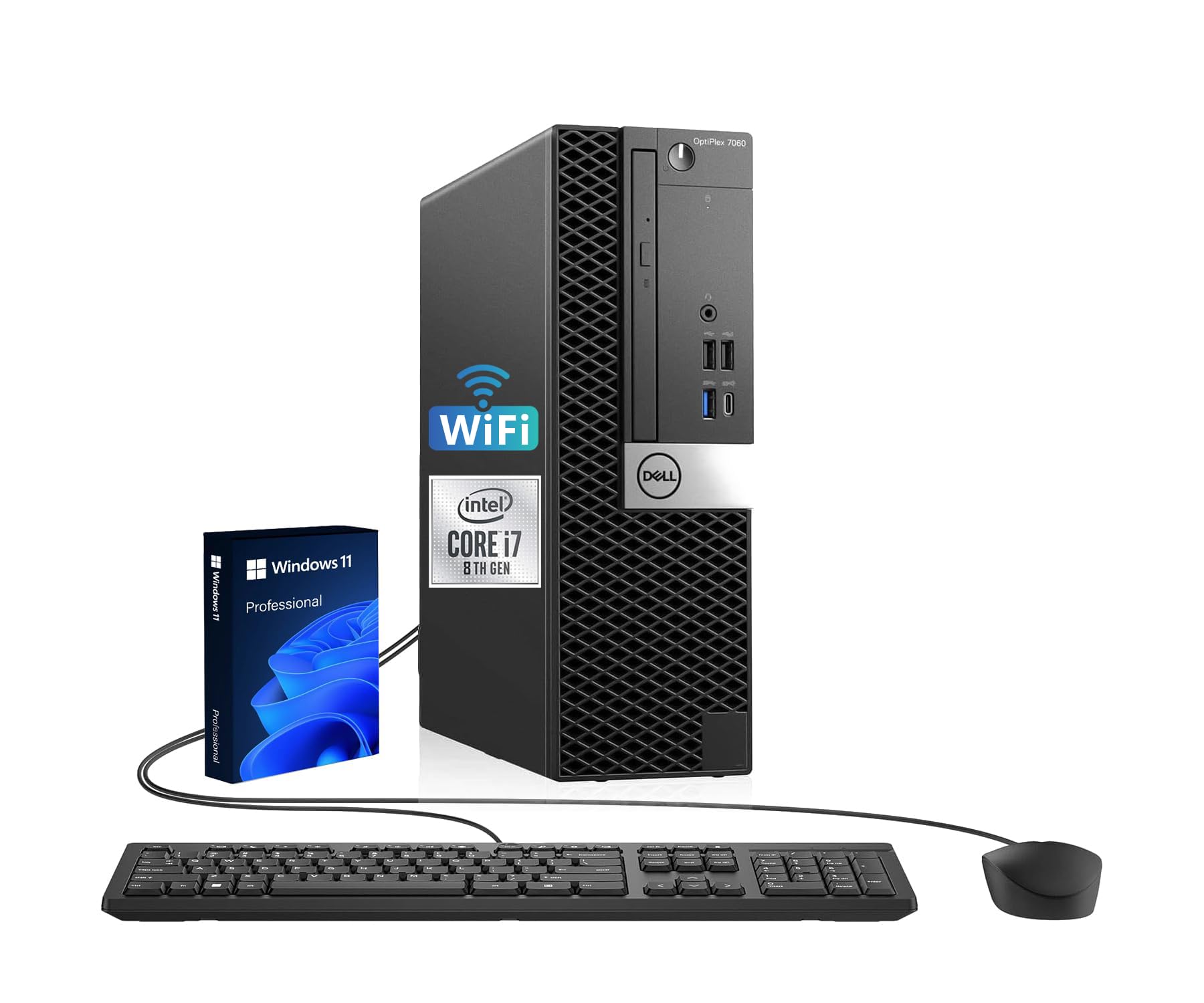 Dell Optiplex 7060 SFF PC, Intel Core i7-8TH, 512GB SSD (Reacondicionado)