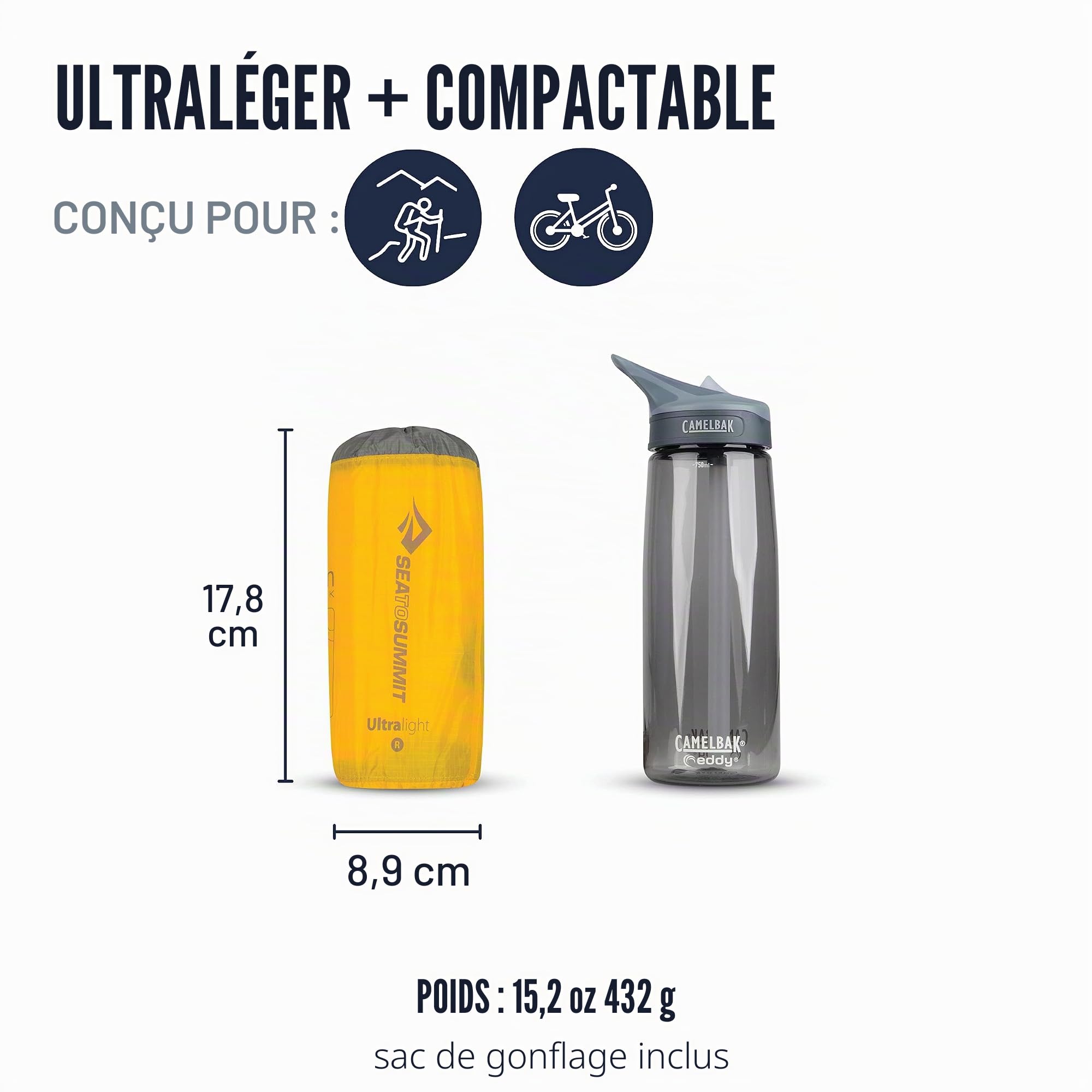 Colchoneta Hinchable - ASC - Ultralight Mat R Color: Amarillo
