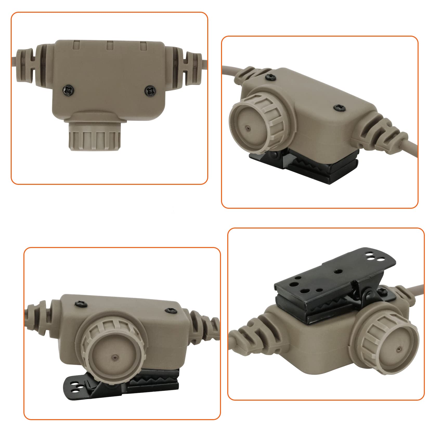 Amazon | Hearangel PTTスイッチ U94 通信 タクティカルヘッドセット用