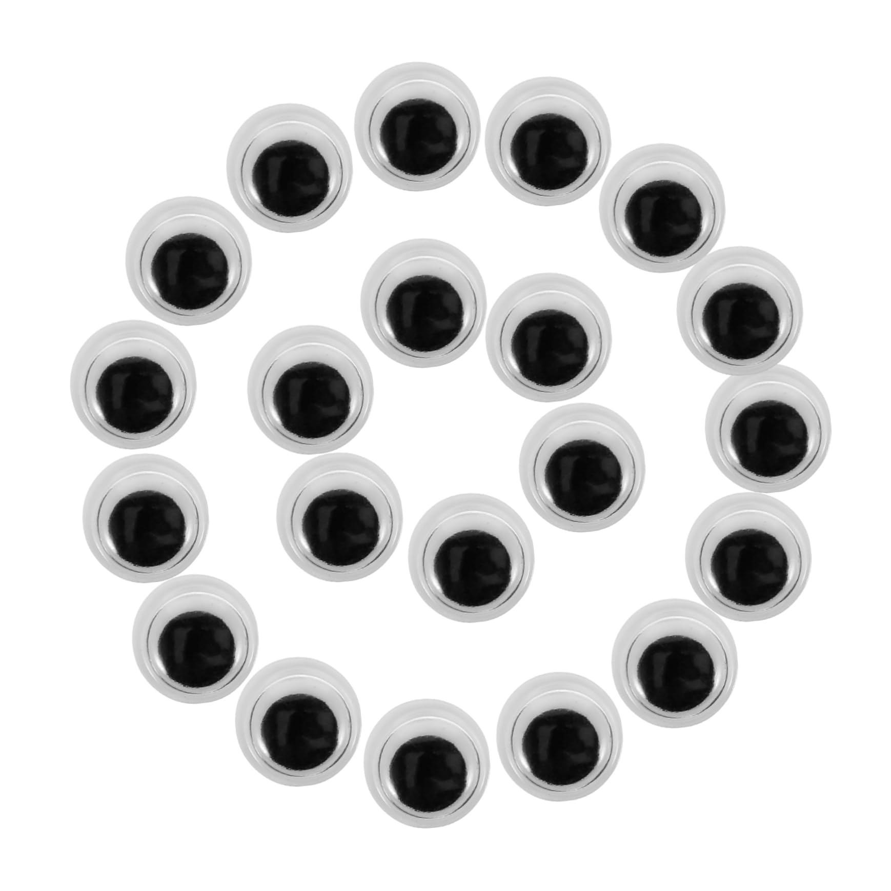 IWOWHERO Cartoon Doll Eyes 400pcs Self-Adhesive Wiggle Eyes for DIY Craft Toys Party Favors