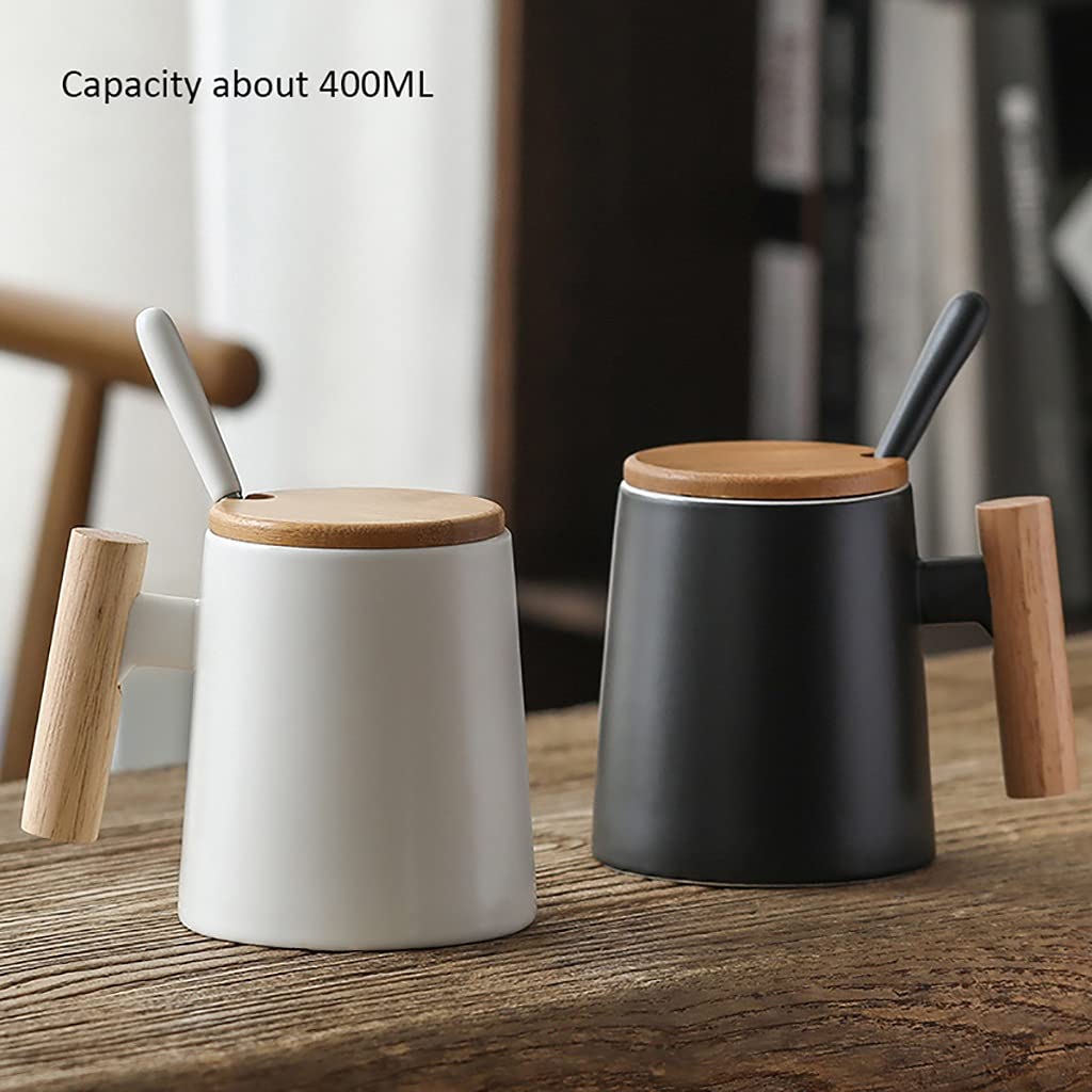 Tazza in ceramica con manico legno personalizzata