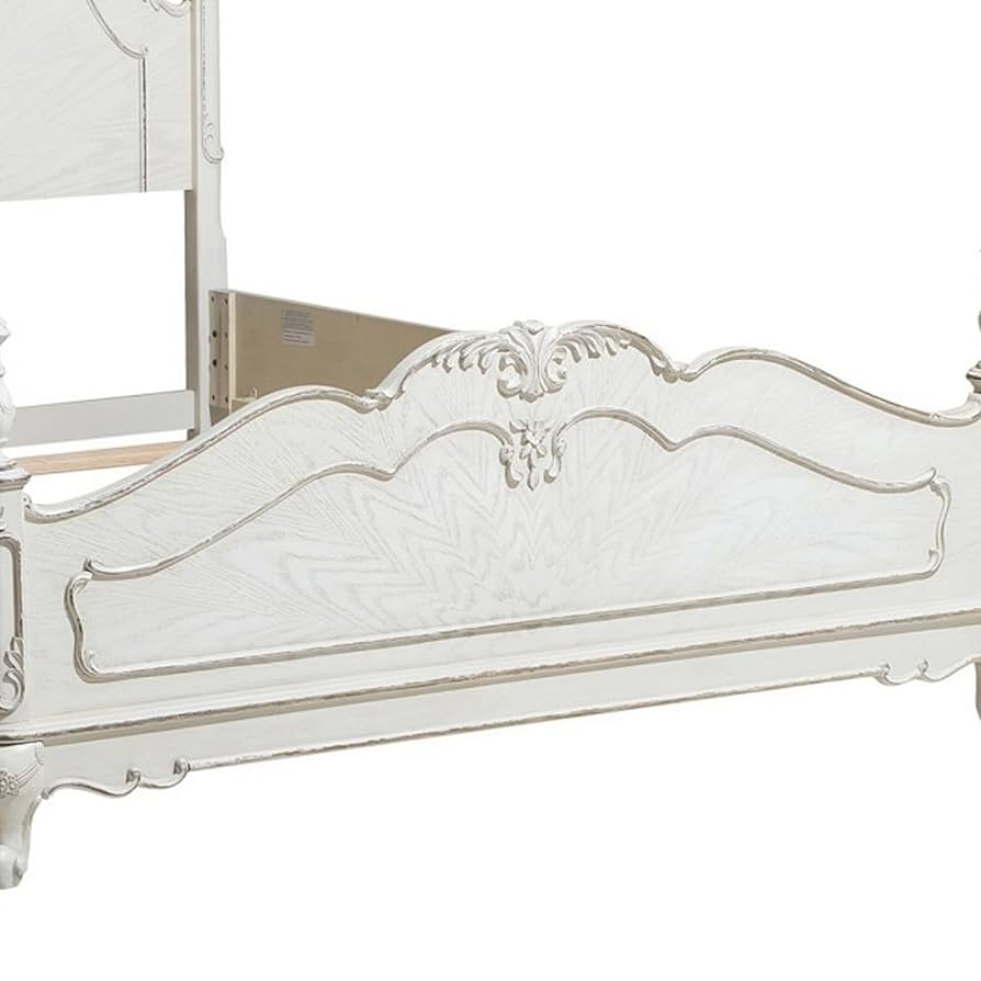 Amazon.com: Benjara Princess Full Size Bed, Floral Motif