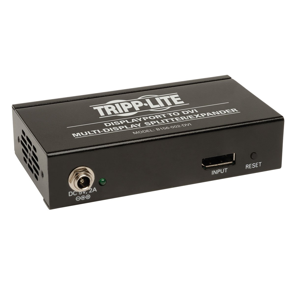 Tripp Lite B156-002-DVI 2-Port DisplayPort 1.2 to DVI Multi-Stream Transport (MST) Hub