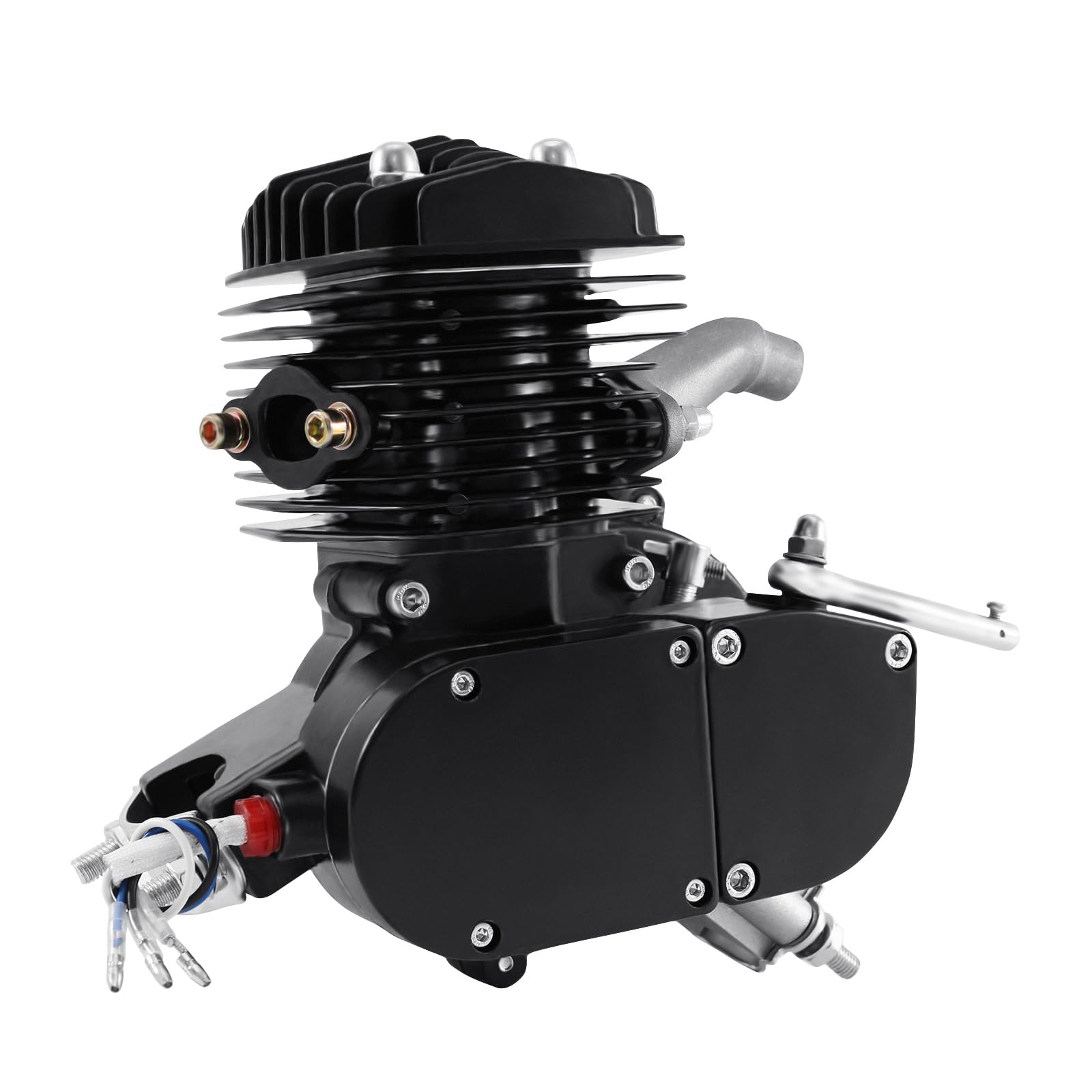 Kit Motor Bicicleta 2 Tiempos 80cc Gas Conversión Bicicleta Motorizada 28 Pulgadas Negro