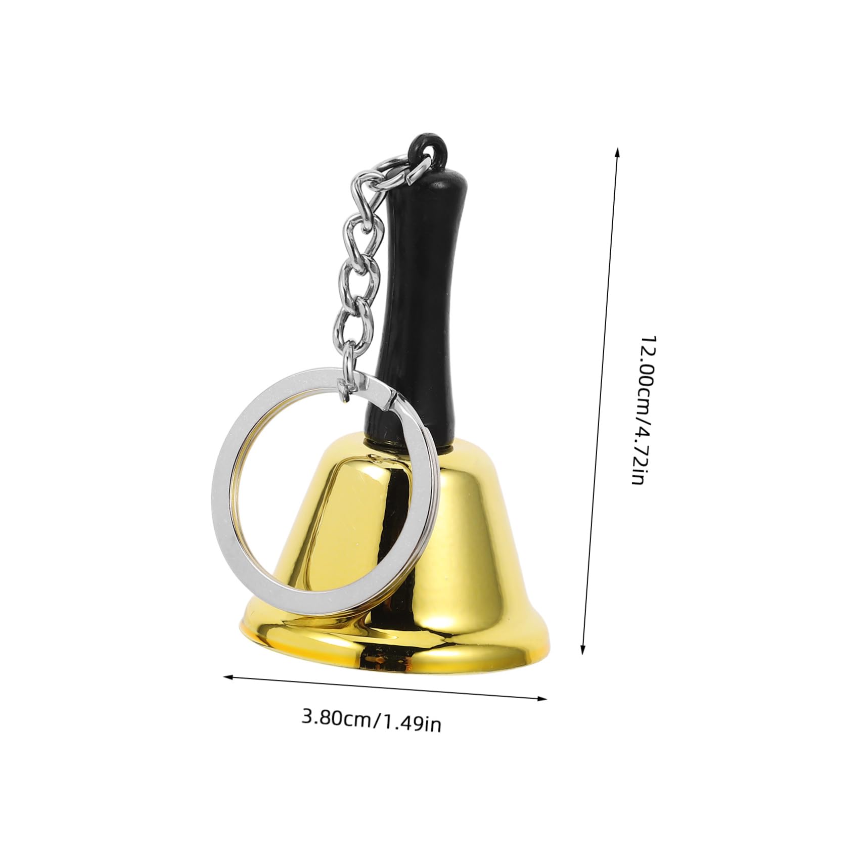 ARTIBETTER Hand-Rock Keychain for School Shopkeeper Bell School Bell Christmas Call Bell Loud Hand Bell Cow Bell Church Bell Call Bells Hotel Bell Hand Held Bell Golden Iron