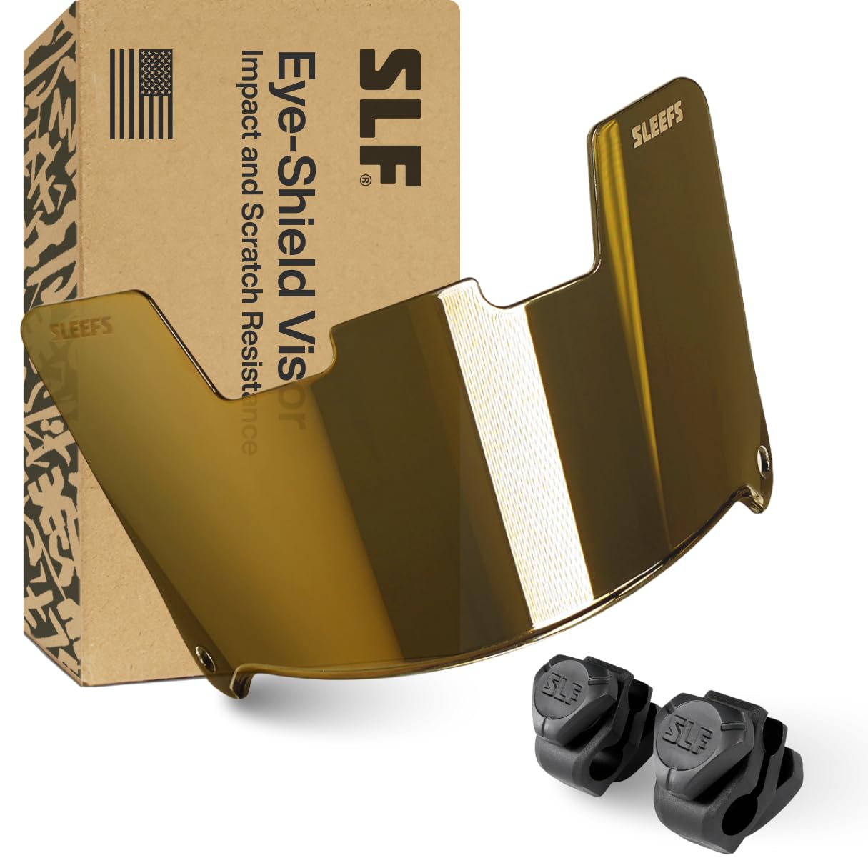 Amazon.co.jp: Smokey Gold ヘルメット アイシールド 色付き