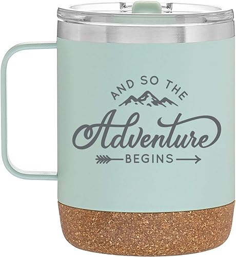 Miniatura 2 de MugHeads Taza de campamento aislada And So The Adventure Begins  Regalo de felicitación para hombres  Regalos de jubilación para mujeres  Equipo de