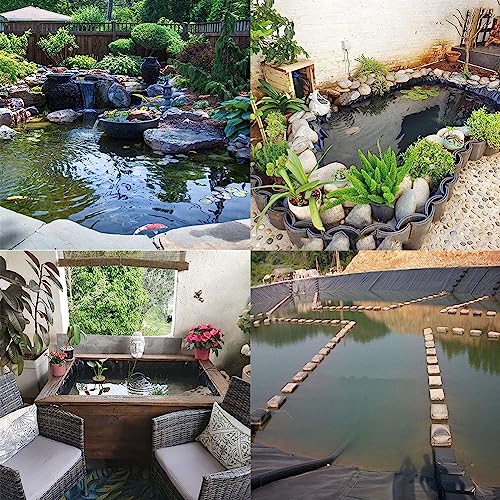 Vijverfolie vijverfolie voor buiten tuin | Flexibele en ondoordringbare vijvervoering | Heavy Duty onderlaag | UV-bestendig | Ideaal voor Koi- en