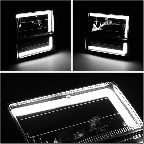 Miniatura 3 de DNA Motoring HL-LB2-FEXP91-BK-SM-CL1 C-Styling LED DRL Faro Parachoques Esquina Juego