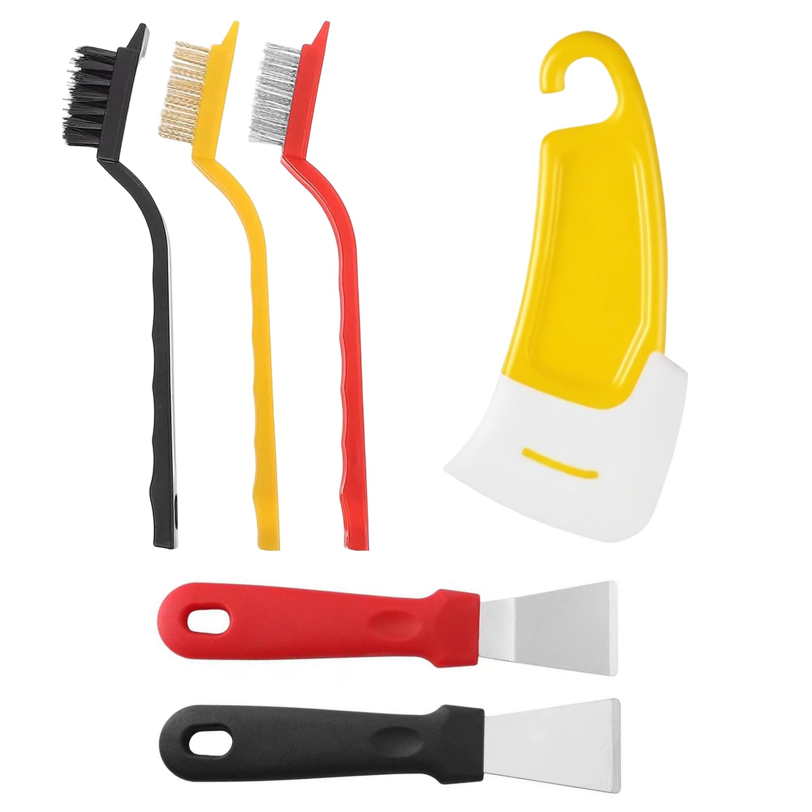 6 PCS Oven Cleaner, Oven Scraper, Hob Cleaner, Oven Cleaning Kit, for Cleaning Kitchens Microwaves Ovens and Stoves