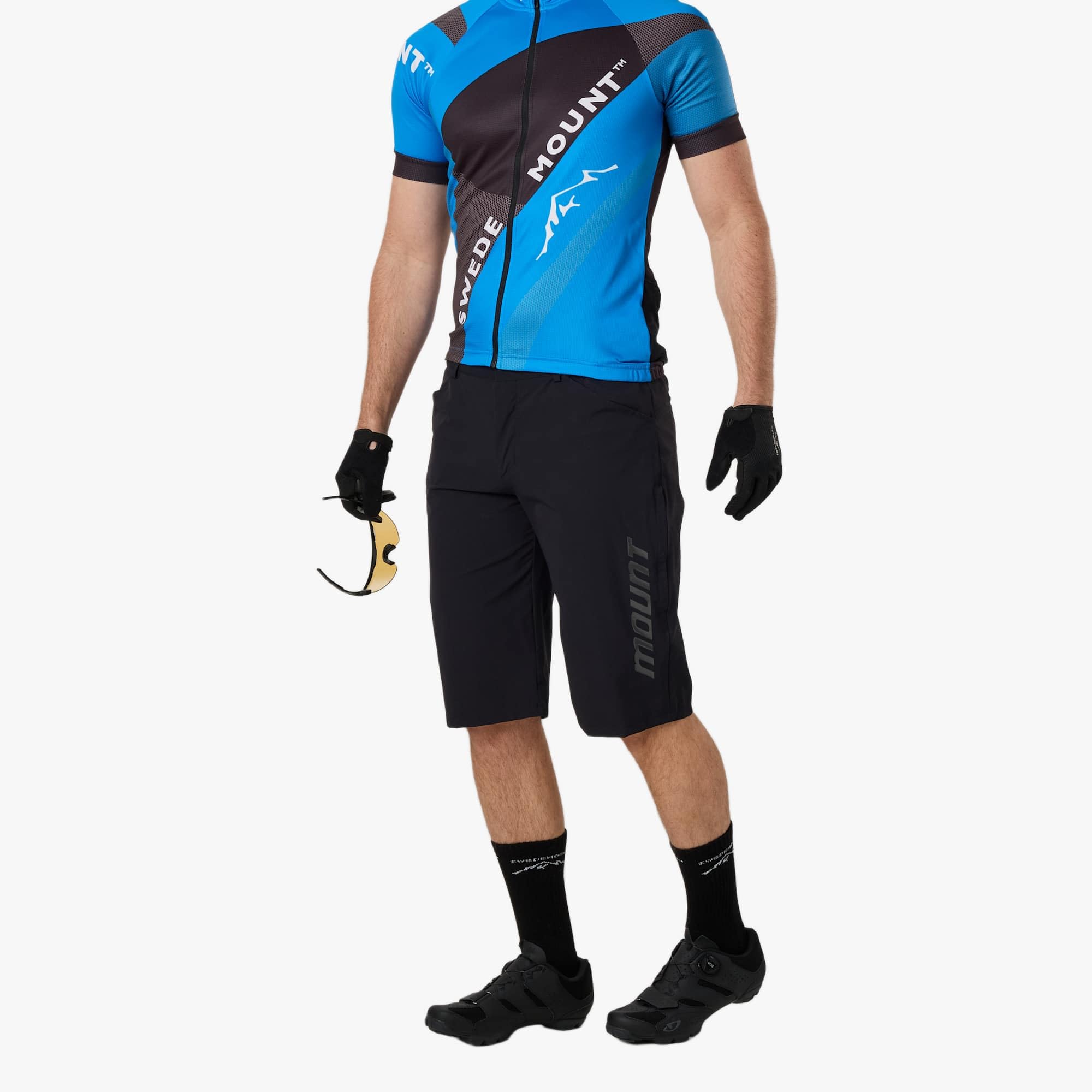 Swedemount Core MTB 2 w 1 elastyczne szorty dla mężczyzn, do jazdy na rowerze, biegania, 2 w 1