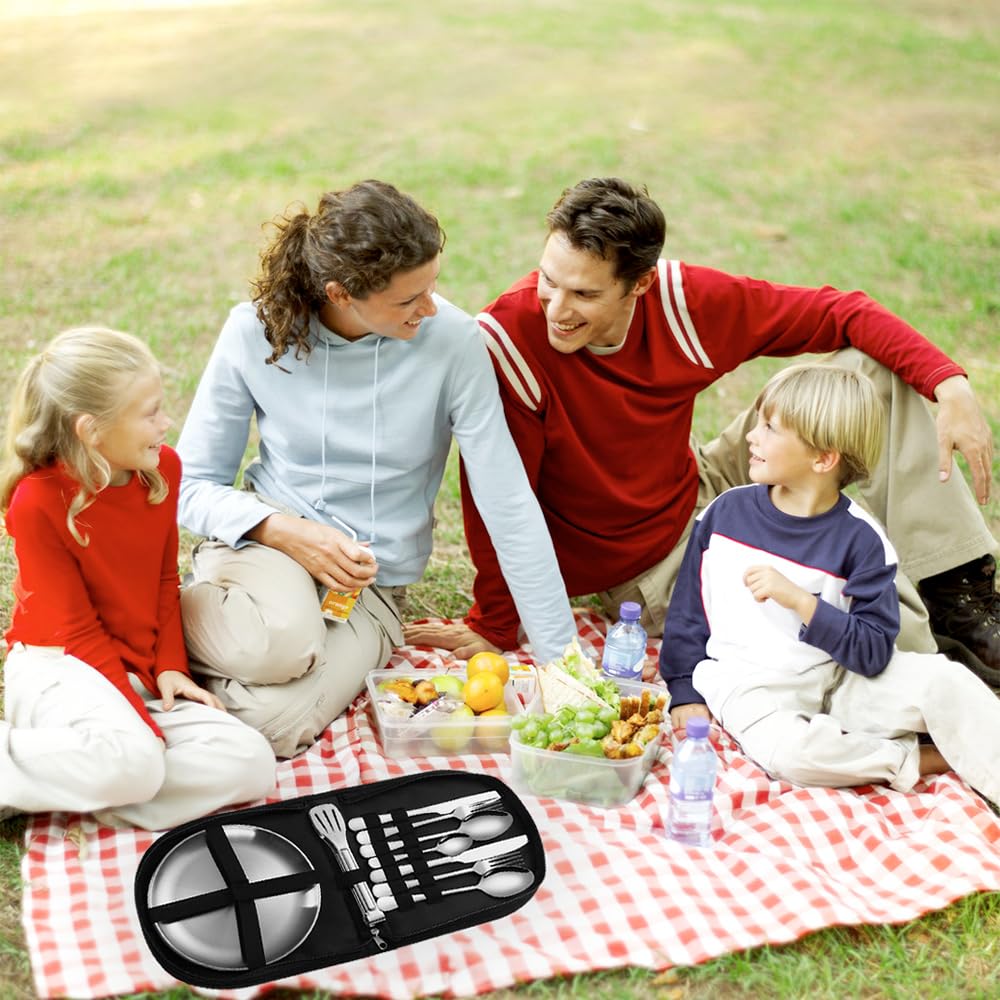 Camping Besteck Set – 10-teilig Aus Edelstahl Für 2 Personen