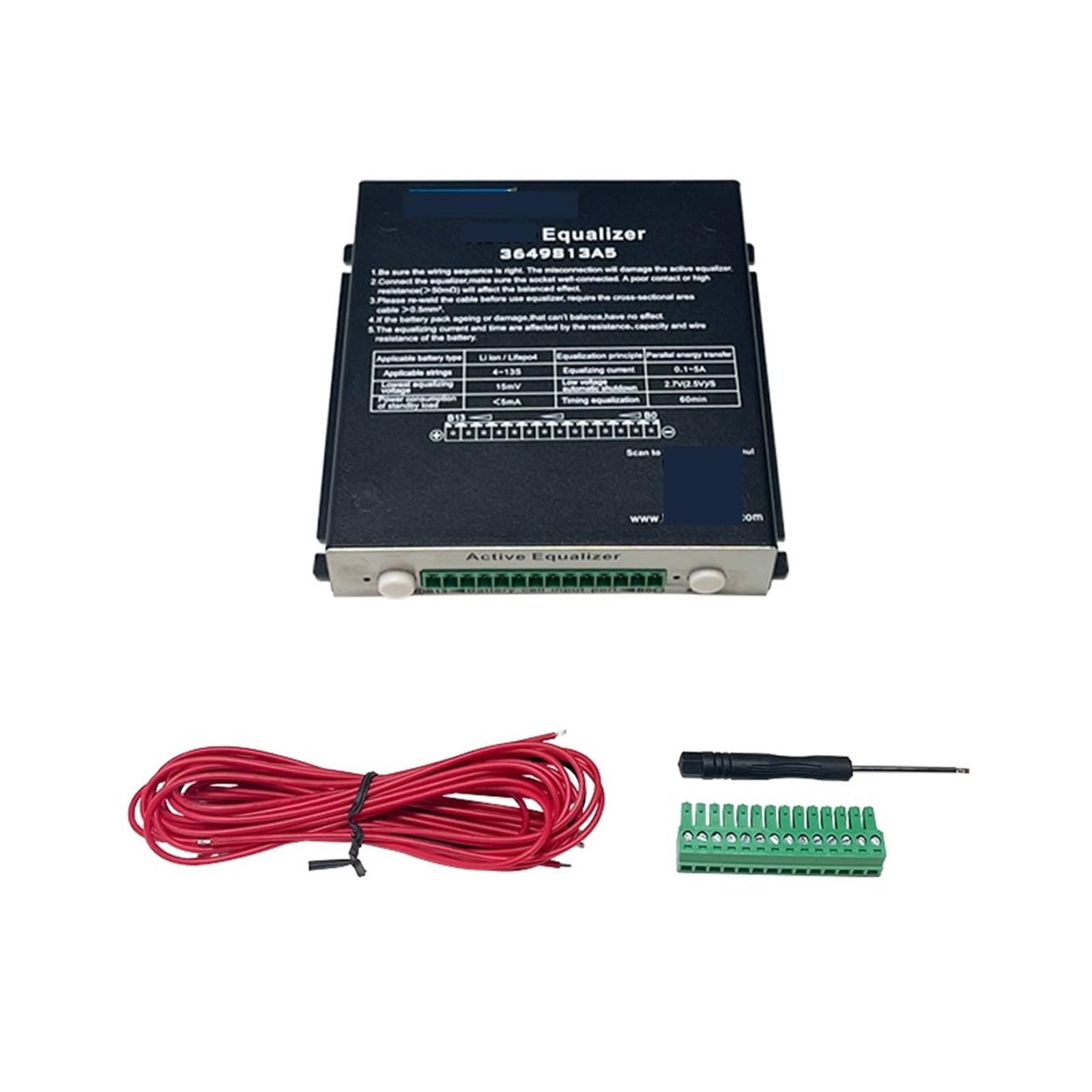 Batteria Equalizer 5A 8A Equalizzatore Attivo Bilanciatore Regola Errore di Tensione del Pacco Batteria 4~24S Equalizzatore Attivo Bilanciatore della Batteria al Litio(4S-24S 5A with Case)