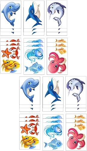 Zerodeko 36 calcomanías adhesivas para bañera para niños, decoración de mariposas, no para bañera, debajo del mar, calcomanías adhesivas para baño,
